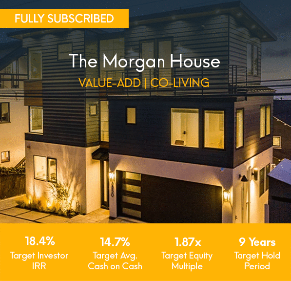 Morgan House Fully Subscribed