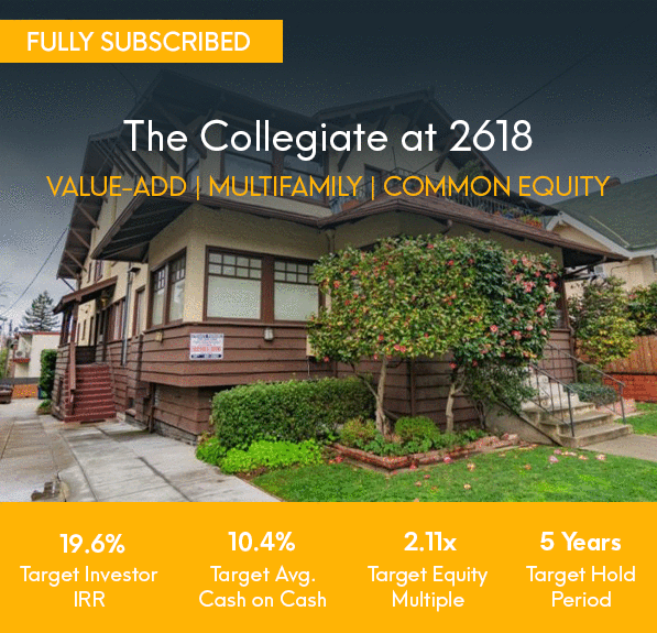 The Collegiate at 2618 - Fully Subscribed